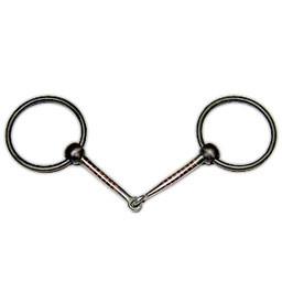 Mors De Filet (Snaffle Bit) 5" à Anneaux Ronds - Matériel D'équitation D'occasion, Sans Marque, En Bon état De Fonctionnement
