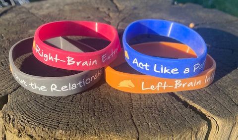 Orange Left-Brain Introvert Wristband